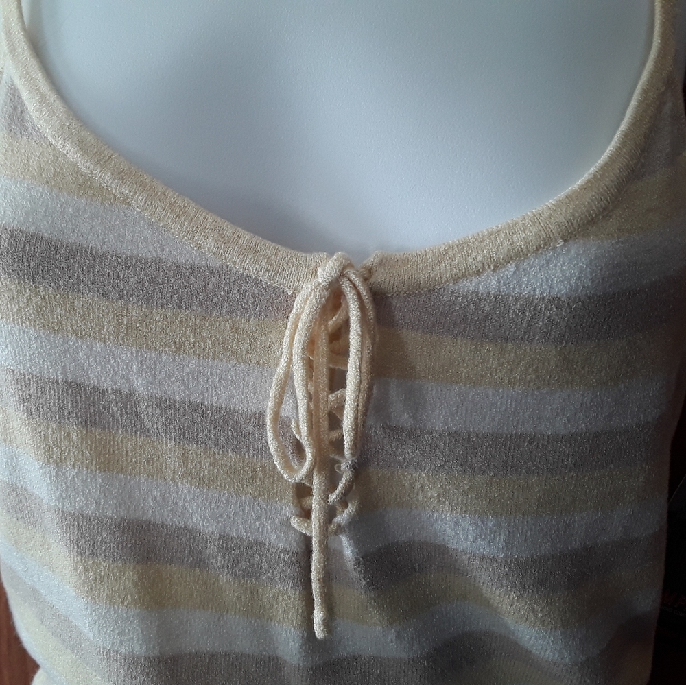 Striped sweater tank top NWT - Picture 2 of 3
